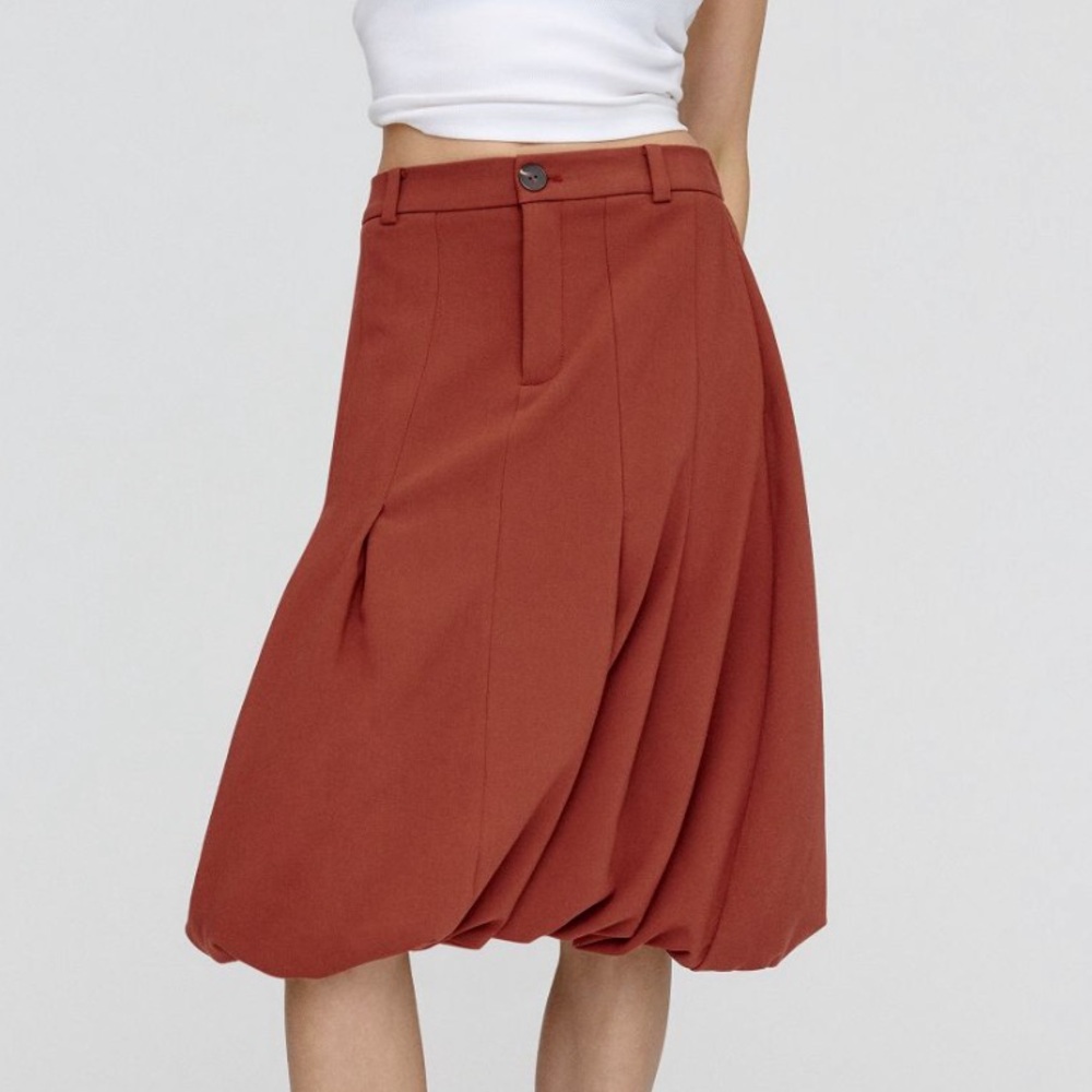 Maeve Pleated Balloon Skirt